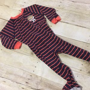 Carters orange and navy monkey jammies